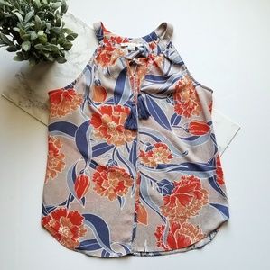 Floral Tank Top Blouse